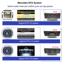 Android Head Unit 12.3'' Mercedes A-Class CLA GLA - top view - Becquet Voiture