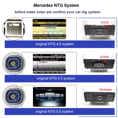 Autoradio Android 12.3'' Mercedes Classe A CLA GLA - vue de dessus - Becquet Voiture