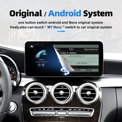 Autoradio Android 12.3'' Mercedes Classe A CLA GLA - vue de profil 3 - Becquet Voiture