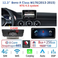Android Head Unit 12.3'' Mercedes A-Class CLA GLA - side view 4 - Becquet Voiture