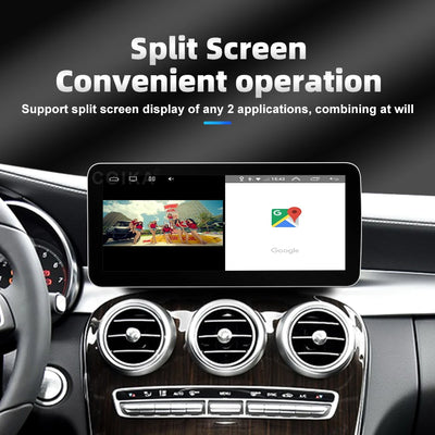 Autoradio Android 12.3'' Mercedes Classe A CLA GLA - vue de trois-quarts 2 - Becquet Voiture