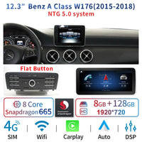 Android Head Unit 12.3'' Mercedes A-Class CLA GLA - three-quarter view 4 - Becquet Voiture