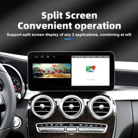 Android Head Unit 12.3'' Mercedes A-Class CLA GLA - three-quarter view - Becquet Voiture