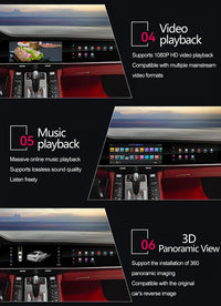 Android Dual-Screen Car Stereo for Porsche Panamera 970 - studio packshot 2 - Becquet Voiture