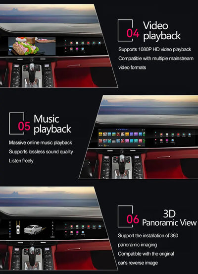 Autoradio Android Double Écran Porsche Panamera 970 - packshot studio 2 - Becquet Voiture
