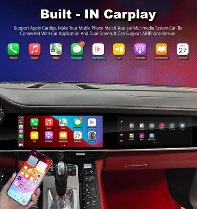 Autoradio Android Double Écran Porsche Panamera 970 - vue arrière 2 - Becquet Voiture