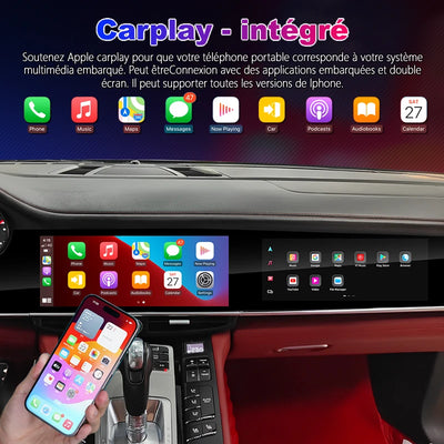 Autoradio Android Double Écran Porsche Panamera 970 - vue de profil - Becquet Voiture
