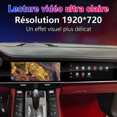 Autoradio Android Double Écran Porsche Panamera 970 - vue de trois-quarts - Becquet Voiture