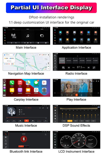 Autoradio Android Double Écran Porsche Panamera 970 - vue rapprochée 2 - Becquet Voiture
