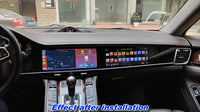 Android Dual-Screen Car Stereo for Porsche Panamera 970 - close-up view - Becquet Voiture