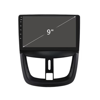 Autoradio Apple CarPlay Android Auto Sans Fil Peugeot 207 2006 2015 - vue arrière - Becquet Voiture