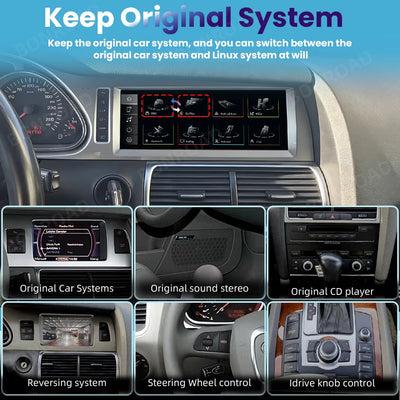 Autoradio Audi Q7 4L 2005-2015 CarPlay Android Auto - packshot studio - Becquet Voiture