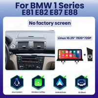 Autoradio BMW Série 1 E81 E82 E87 E88 CarPlay Écran 10,25 - vue de dessus - Becquet Voiture