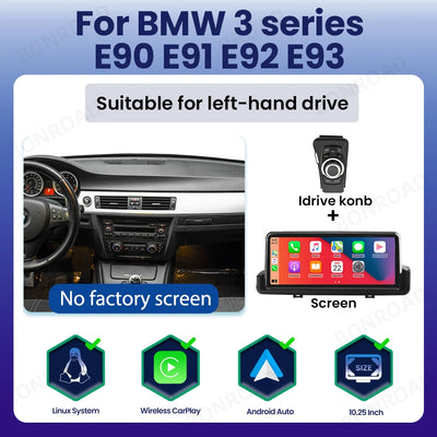 Autoradio BMW Série 3 E90 E91 E92 E93 - vue rapprochée - Becquet Voiture