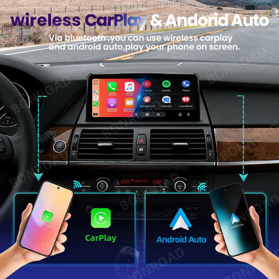 Autoradio BMW X5 E70 X6 E71 CarPlay Android Auto - installé sur véhicule - Becquet Voiture