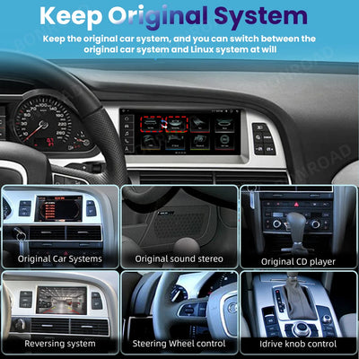 Autoradio CarPlay Android Auto Audi A6 C6 4F 2005-2015 - packshot studio - Becquet Voiture