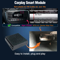 Autoradio CarPlay Android Auto Mercedes NTG4.5 GPS - détail du montage - Becquet Voiture