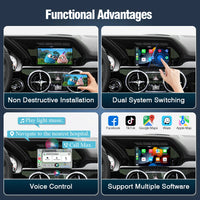 Autoradio CarPlay Android Auto Mercedes NTG4.5 GPS - installé sur véhicule - Becquet Voiture