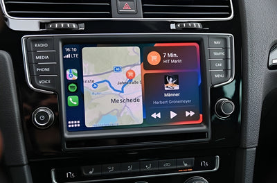 Autoradio CarPlay Android Auto VW Polo 5 6R 6C - vue de face 2 - Becquet Voiture