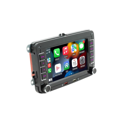 Autoradio CarPlay Android Auto VW Polo 5 6R 6C - vue de face - Becquet Voiture