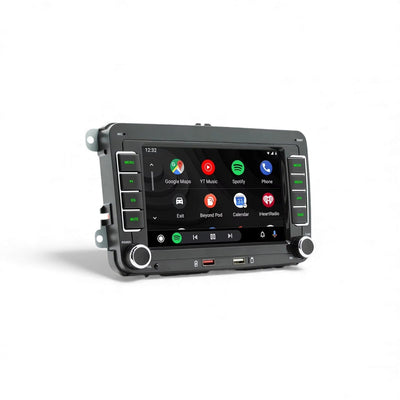 Autoradio CarPlay Android Auto VW Polo 5 6R 6C - vue rapprochée - Becquet Voiture