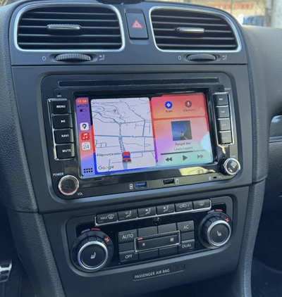 Autoradio CarPlay Android Auto VW Tiguan - vue arrière - Becquet Voiture