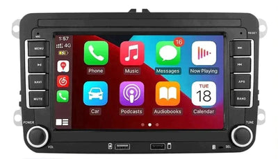 Autoradio CarPlay Android Auto VW Tiguan - vue de face - Becquet Voiture