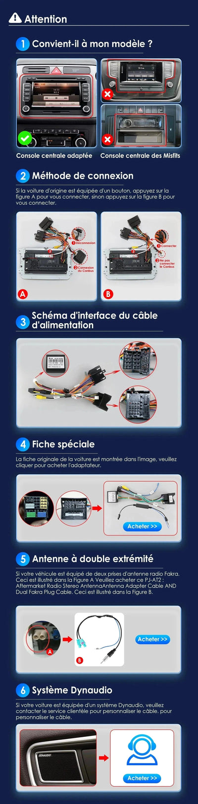Autoradio CarPlay Android Auto VW Touran - vue de face 2 - Becquet Voiture