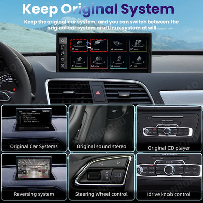 Autoradio CarPlay Audi A1 - packshot studio - Becquet Voiture