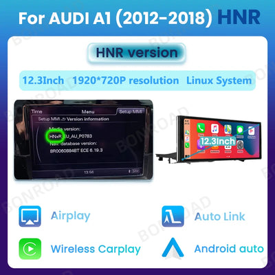 Autoradio CarPlay Audi A1 - vue de dessus - Becquet Voiture