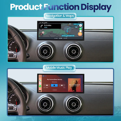 Autoradio CarPlay Audi A3 8V 2012-2020 - packshot studio - Becquet Voiture