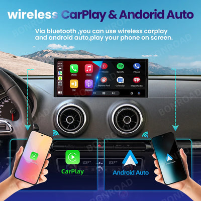 Autoradio CarPlay Audi A3 8V 2012-2020 - vue arrière - Becquet Voiture