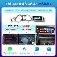 Autoradio CarPlay Audi A6 C6 4F 8.8 Pouces 2005-2015 - en situation - Becquet Voiture