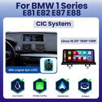 Autoradio CarPlay BMW Série 1 E81 E87 - vue de dessus - Becquet Voiture