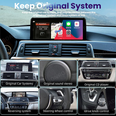 Autoradio CarPlay BMW Série 3 4 F30 F31 F33 F34 F36 - packshot studio - Becquet Voiture