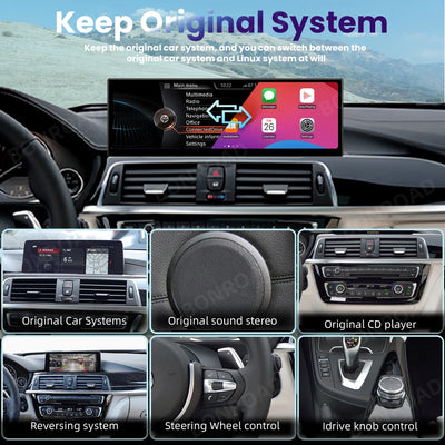Autoradio CarPlay BMW Série 3 F30 F31 - installé sur véhicule - Becquet Voiture