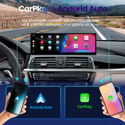 Autoradio CarPlay BMW Série 3 F30 F31 - vue de trois-quarts - Becquet Voiture
