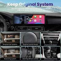 Autoradio CarPlay BMW Série 5 F10 F11 Écran 14.9 Pouces - installé sur véhicule - Becquet Voiture