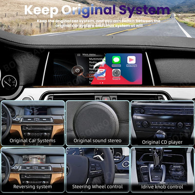 Autoradio CarPlay BMW Série 7 F01 F02 - installé sur véhicule - Becquet Voiture