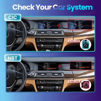 Autoradio CarPlay BMW Série 7 F01 F02 - vue arrière - Becquet Voiture