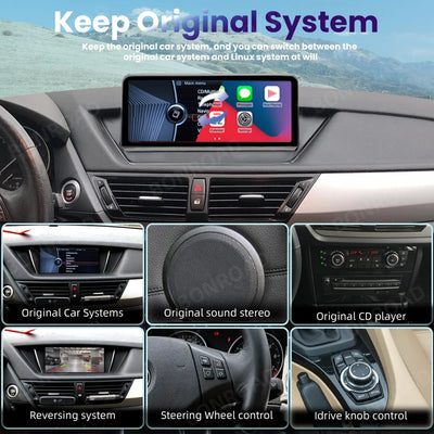 Autoradio CarPlay BMW X1 E84 - installé sur véhicule - Becquet Voiture