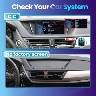 Autoradio CarPlay BMW X1 E84 - vue de profil - Becquet Voiture