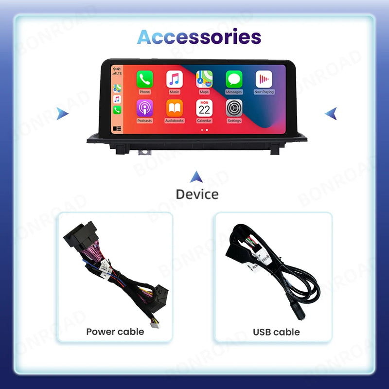 Autoradio CarPlay BMW X1 F48 - packshot studio - Becquet Voiture