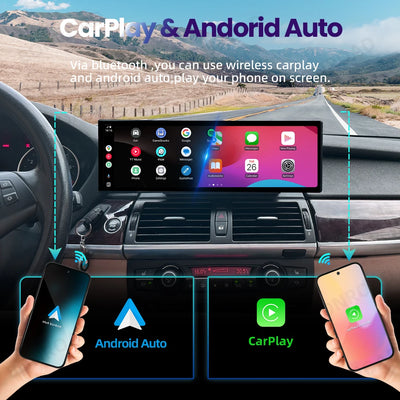Autoradio CarPlay BMW X5 E70 X6 E71 2007-2013 - vue de trois-quarts - Becquet Voiture