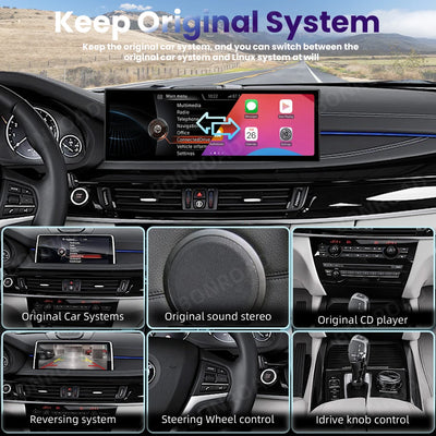 Autoradio CarPlay BMW X5 F15 X6 F16 - installé sur véhicule - Becquet Voiture
