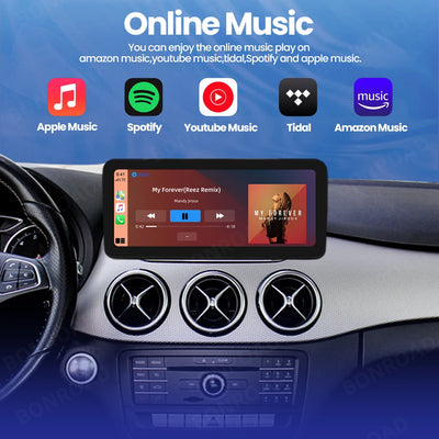 Autoradio CarPlay Mercedes Classe B W245 W246 2011-2019 - détail du montage - Becquet Voiture