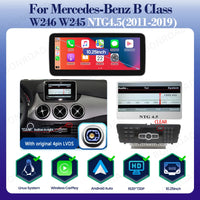 Autoradio CarPlay Mercedes Classe B W245 W246 2011-2019 - vue de dessus - Becquet Voiture