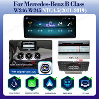 Autoradio CarPlay Mercedes Classe B W245 W246 2011-2019 - vue de face 2 - Becquet Voiture