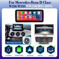 Autoradio CarPlay Mercedes Classe B W245 W246 2011-2019 - vue rapprochée - Becquet Voiture