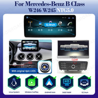 Autoradio CarPlay Mercedes Classe B W245 W246 - détail du montage - Becquet Voiture